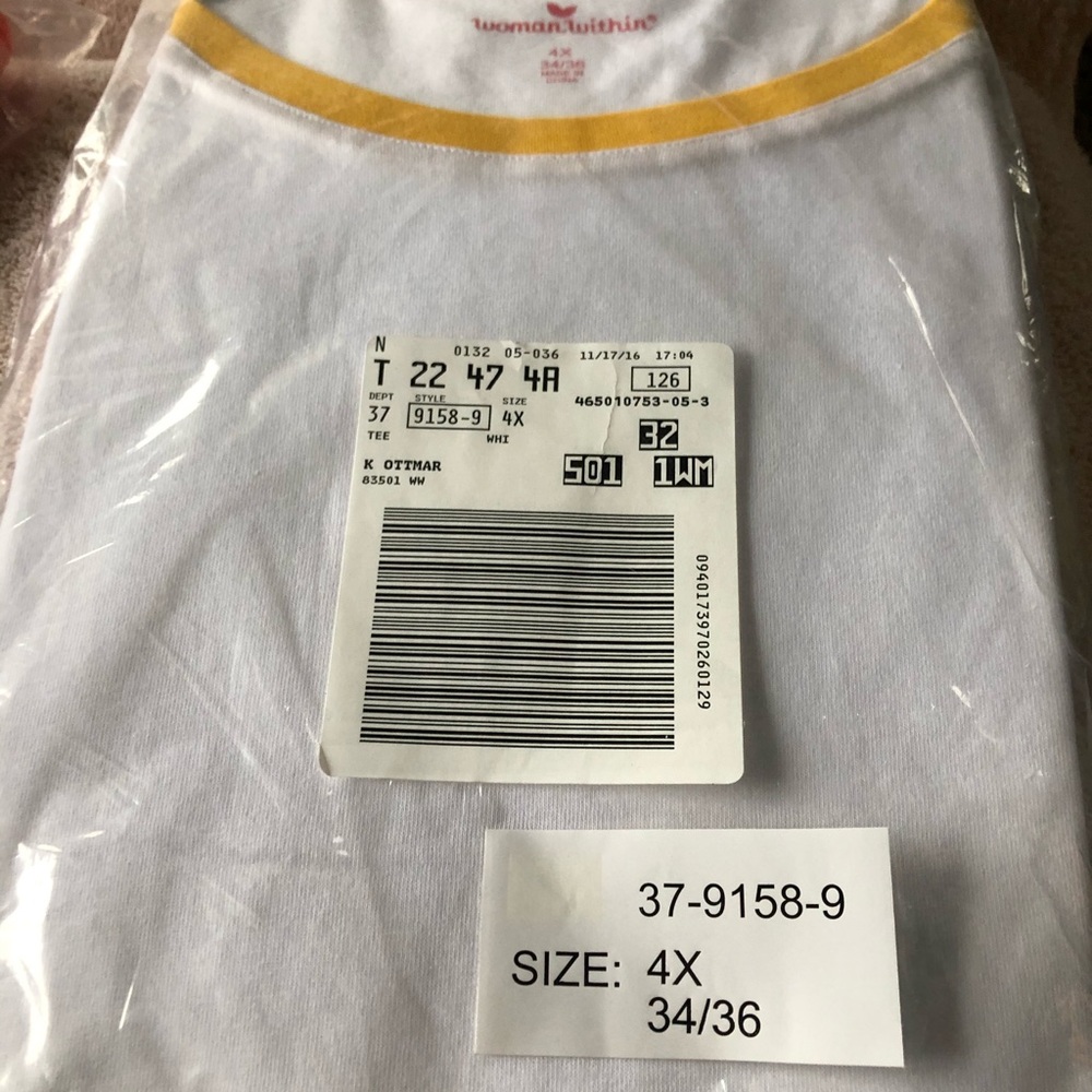 NWT baseball style shirt